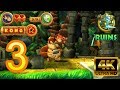 Donkey Kong Country Returns World 3 Ruins No Damage All Collectibles 4K