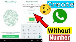 How to create whatsapp account without a phone number
