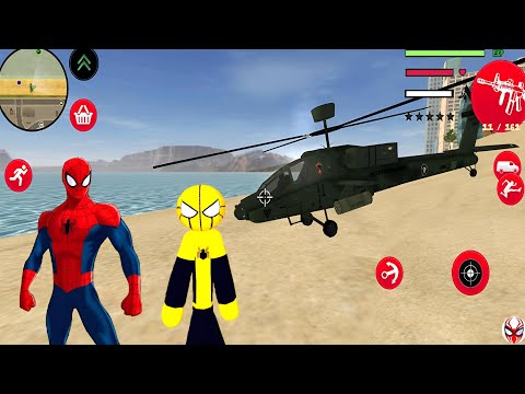 Juego Superhéroe Mafia Hombre Palo - Mafia Spider-StickMan Rope Hero #10 - Android Gameplay