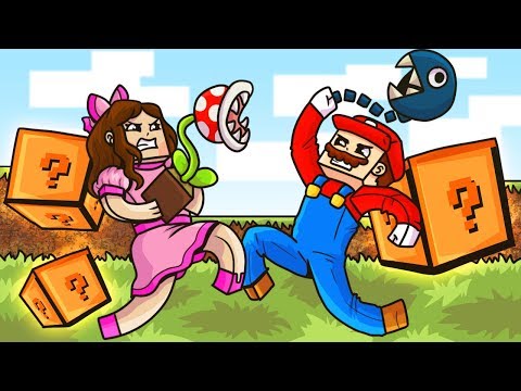 Minecraft: MARIO LUCKY BLOCK MOD! (MAN EATING PLANT, CHAIN CHOMPA, & MORE!) Mod Showcase