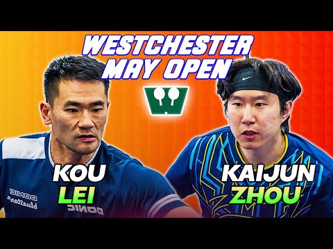 Lei Kou Vs. Kaijun Zhou Table Tennis Center May 2023 Open Semi Final 4K HD!