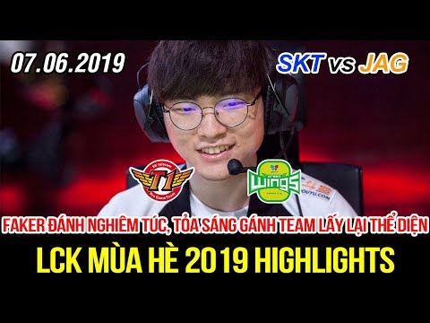 [LCK 2019] SKT vs JAG Game 3 Highlights | Đánh nghiêm túc, Faker và team không cho đối thủ cơ hội