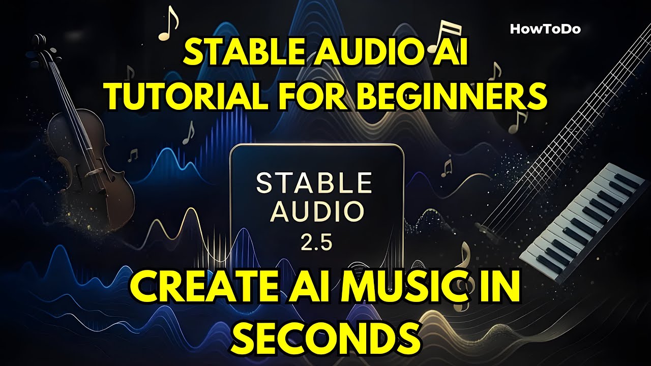 Stable Audio AI Tutorial for Beginners | Create Music in Seconds with Stable Audio AI 🎶 | HowToDo