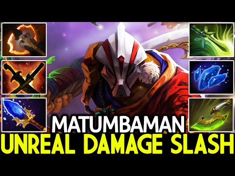 MATUMBAMAN [Juggernaut] Unreal Damage Slash with 100% Physical Build Dota 2