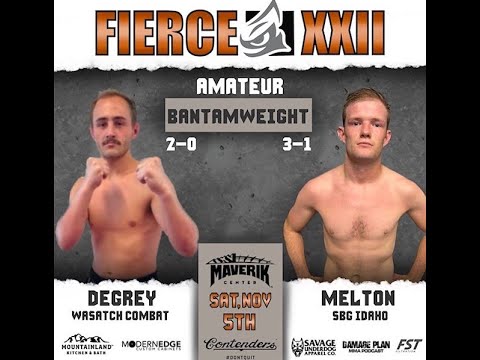 Jared Melton vs Jackson DeGrey - Fierce Fighting Championship 22