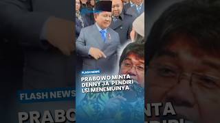 Prabowo Bertemu Istri Denny JA di Swiss, Langsung Titip Pesan: Suruh Ketemu Saya di Jakarta