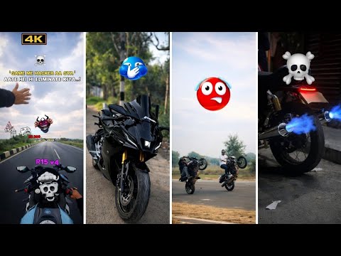 Boy's Attitude Rider's 🔥 l Ep.45 l Pro Right 🥶 Stunts Rider's 🩵 MT15 🖤 R15 ❤️ KTM 💙 Ns200 💜 DUKE .