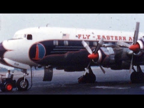 1958 Eastern Airlines DC-7B & British West Indian Overseas Airways Vickers Viscount at Grand Cayman