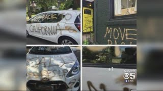 Vandals Spray Paint 'Go Back To California' On Couple's Car, Home In Oregon