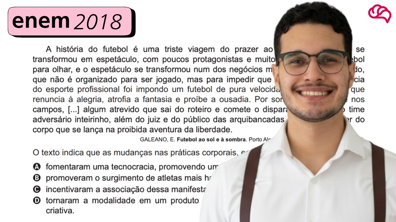 Resolução em Vídeo — Questão 31 ENEM 2018