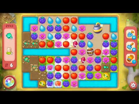 Gardenscapes Level 2443 10 moves no boosters
