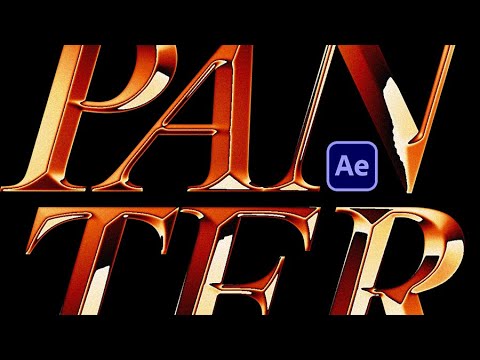 How To Make Liquid Chrome Text Effect In After Effects