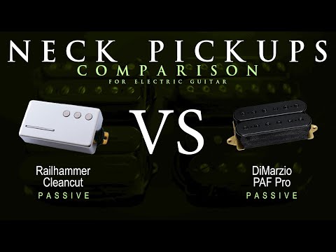 Railhammer CLEANCUT vs DiMarzio PAF PRO - Neck Guitar Pickup Comparison Tone Demo
