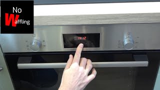 How to Use Bosch Oven HHF113BR0B Run Through Most Features - Beginners guide