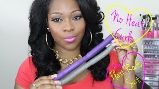 Big Bouncy Curls: Flexi Rods Set Tutorial Ft. Princess Hair Shop Brazilian Ocean Waves