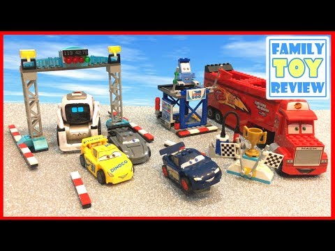 Lego Cars 3 Toys Florida 500 Final Race - Cozmo Helps Build Disney Cars 3 Lego Junior Set 10745