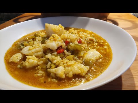 Arroz Caldoso de Bacalao - ✅ Deliciosa receta de Arroz marinero con bacalao
