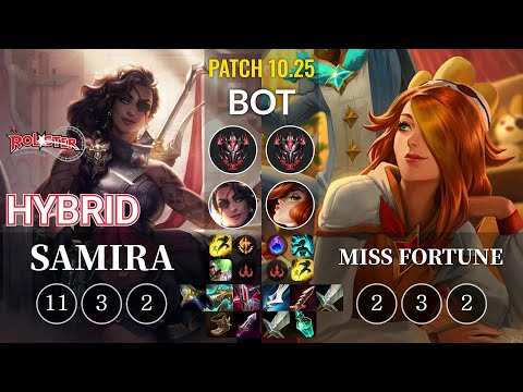KT HyBriD Samira vs Miss Fortune Bot - KR Patch 10.25