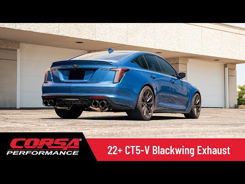 CORSA Performance Cadillac CT5-V Black Wing Active Valve Exhaust System