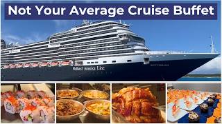Holland America Buffet Tour 🍽️ Breakfast, Lunch & Dinner on the Rotterdam
