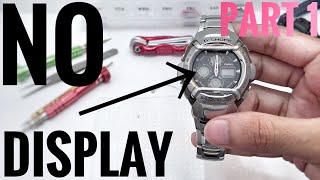 Whats inside a G-501 series G-Shock watch | NO DISPLAY problem (part 1)