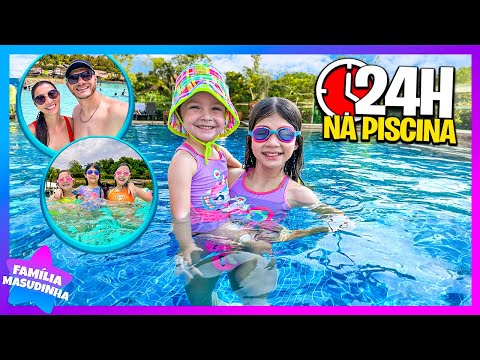 FICAMOS 24 HORAS NA PISCINA E ALGO ESTRANHO ACONTECEU ★ FAMÍLIA MASUDINHA ★