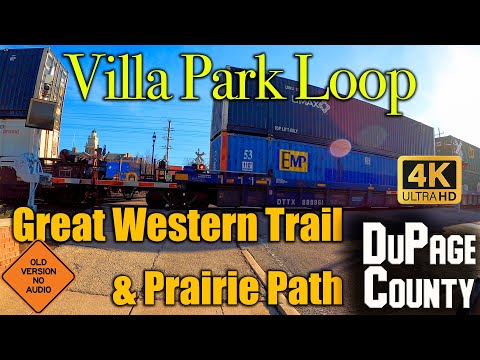 Great Western Trail & Prairie Path: Villa Park Loop - March 2021 - GoPro TimeWarp