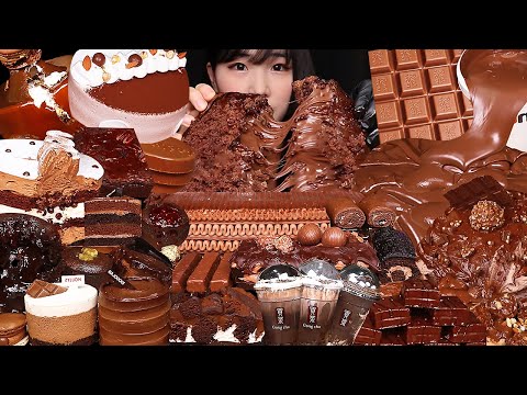 CHOCOLATE PARTY🍫초코로 시작해서 초코로 끝나는 초코파티4 초콜릿 디저트 모음 초코 디저트 먹방 CHOCOLATE DESSERT MUKBANG ASMR