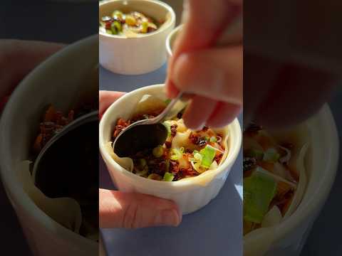 Viral Soup Dumpling Lasagna that didn't disappoint! 😮‍💨😮‍💨 Recipe in comments.