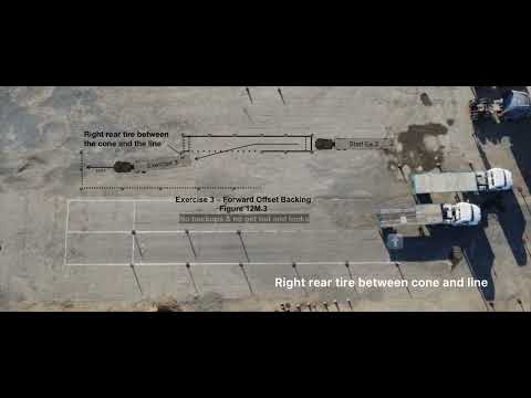 Basic Control Skills (With Commentary) NEW DMV CDL Test. Class A