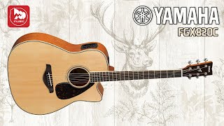 Video thumbnail for Электроакустическая гитара Yamaha FGX820C by PopMusicRu