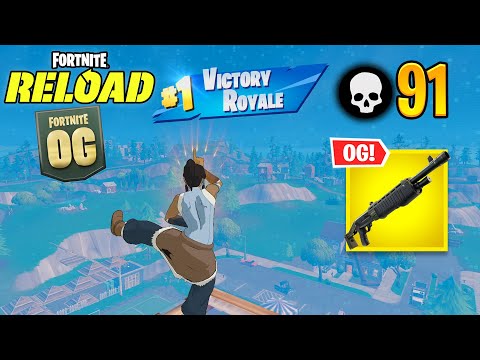 Fortnite Reload | 91 Kill Solo vs Squads Ranked Gameplay (Keyboard & Mouse)