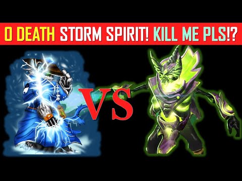 Storm Spirit vs Pugna - 0 Death Storm Spirit! Kill Me PLS !? [Dota 2]