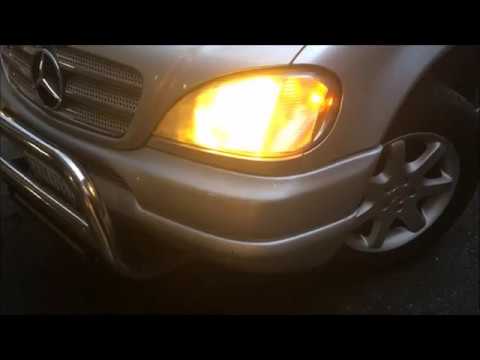 Mercedes Ml 320 W163 Auxbeam LED headlight upgrade