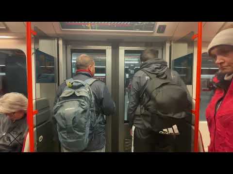 Prague Metro Line C - Florenc to Vyšehrad | Siemens M1 train