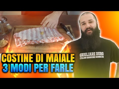 Costine di Maiale - 3 modi di fare Costine di maiale al Barbecue o Costine di Maiale al forno