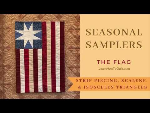 Seasonal Samplers - The FLAG (Scalene & Isosceles Triangles)