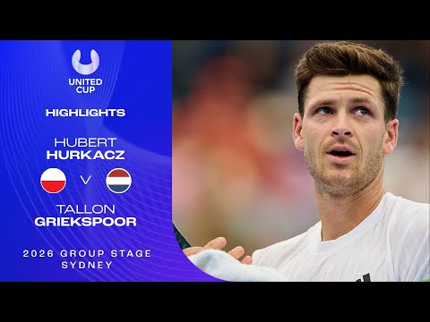 Hubert Hurkacz v Tallon Griekspoor Highlights | United Cup 2026 Group F