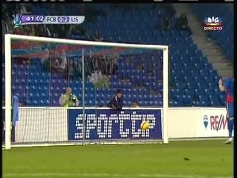 2008 (February 21) Basel (Switzerland) 0-Sporting Lisbon (Portugal) 3 (UEFA Cup)
