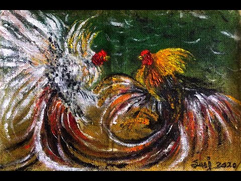 Aggressive  -  Acrylic painting.