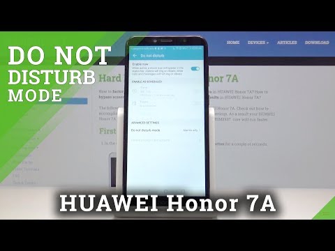 How to Activate Do Not Disturb Mode in HUAWEI Honor 7a – DND Mode