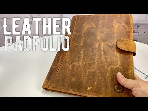 Leather padfolio with magnetic clasp by aaron leather review
