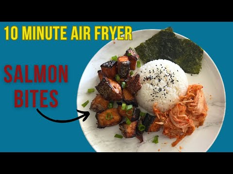 Easy Teriyaki Salmon Bites Recipe #easysalmonbites #easyrecipes #easysalmon #10minutesrecipe