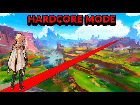 Can you cross ALL of Genshin Impact in a straight line? ( Hardcore Mode )