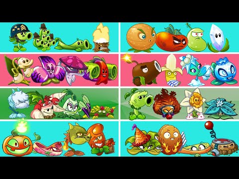 Tournament Team NEW Plant Vs 07 Team Plant - Which Team Plant Strongest? - PvZ 2 Team 04 Plant