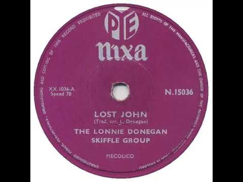 UK New Entry 1956 (66) Lonnie Donegan Skiffle Group - Lost John