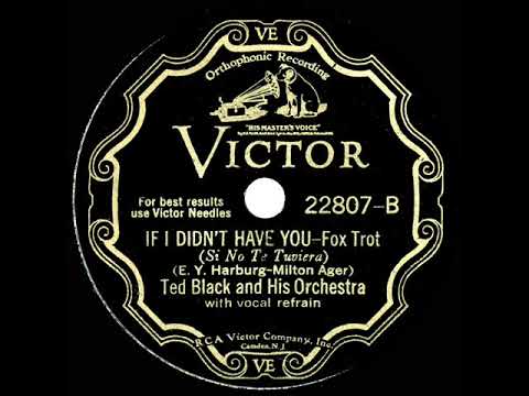 1931 Ted Black - If I Didn’t Have You (Tom Brown, vocal)