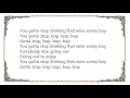 Van Morrison - Stop Drinking Lyrics