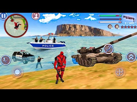 Deadpool Rope Hero Vice Town Gangster Crime - Android Gameplay.