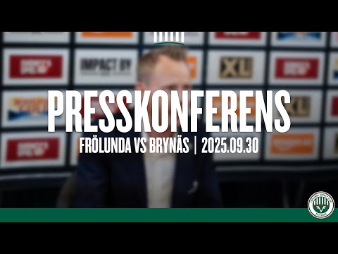 Presskonferensen efter Frölunda - Brynäs